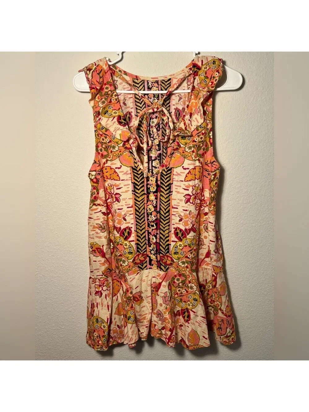Free People Summer in Tulum Floral Mini Dress Sz. S
